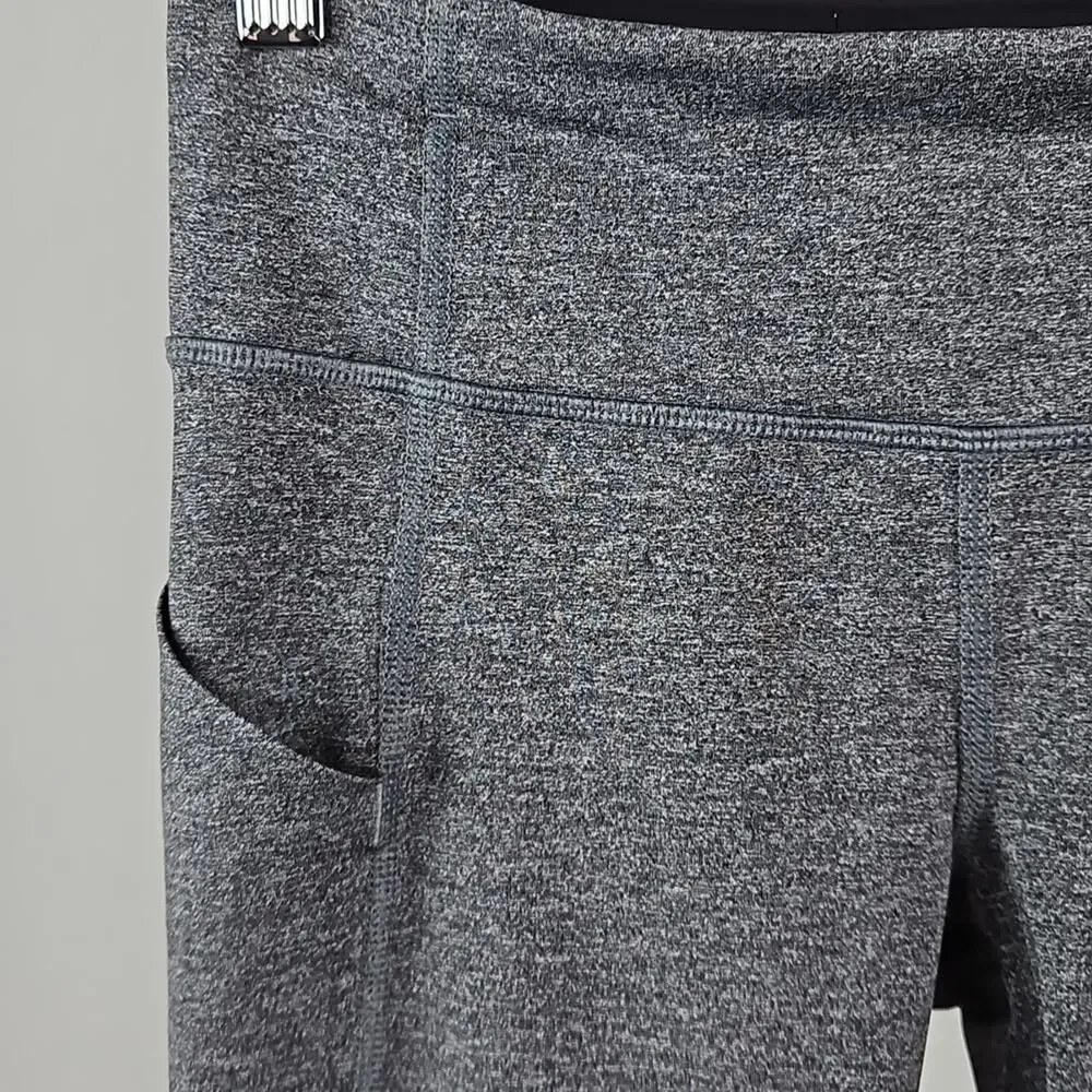 Lululemon‎ x SoulCycle Pace Rival Gray Cropped Leggings | Women's 2